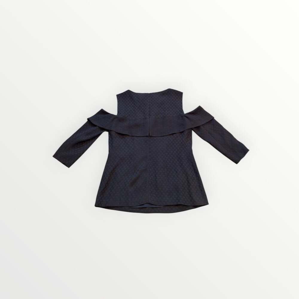 Hugo Boss Ikyana Cold Shoulder Top Size 10 Black